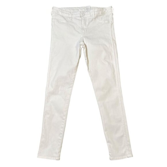 H&M Denim - H&M White Skinny Regular Waist Ankle SIZE-31